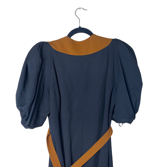 Gabriela Hearst Onda Virgin Wool-Silk Blend Midi Dress Sz IT 48 US 12 - Picture 9 of 13